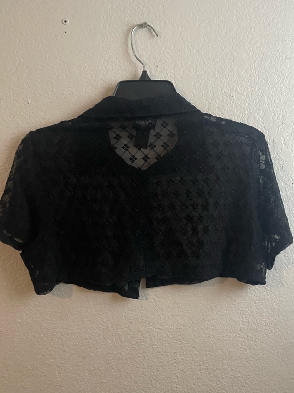 Y2K New York & Company  Mesh Crop button down - Picture 3 of 4